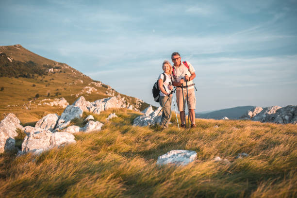 istock Cute Senior Couple On Their First Hike 1485251491