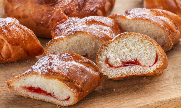 istock delicious freshly baked bun for tea for breakfast 1485261320