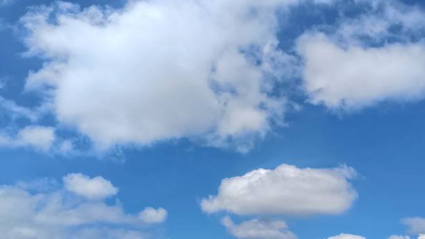 istock Abstract White clouds with Sunny Blue Sky background, Copy Space For Text 1485262116