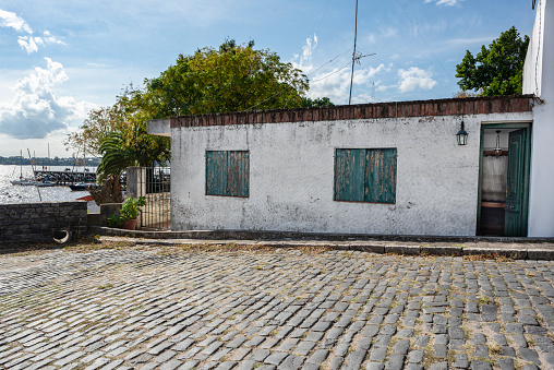 Typical house of the historical neighborhood at Colonia del Sacramento, Uruguay