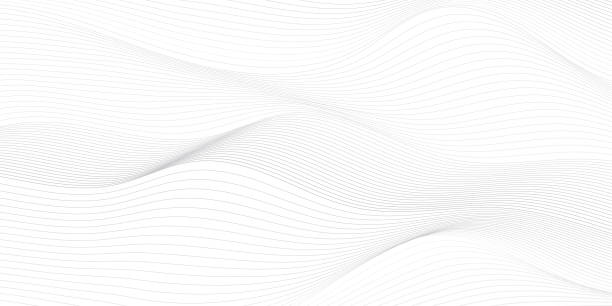 istock Abstract  white and gray color, modern design stripes background with geometric round shape, wavy pattern. Vector illustration. 1485272866