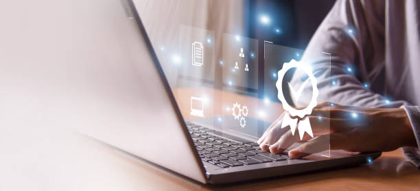istock Quality Management and Quality Control Certification concept standard improvements comply with standards 1485286190