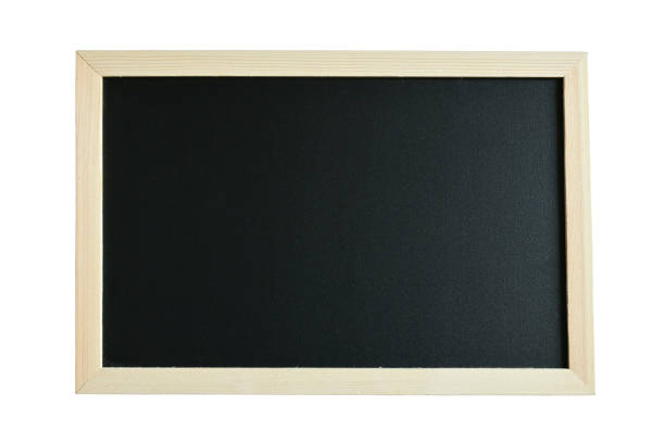 istock blank clean new chalkboard in wooden frame isolated on white background, blackboard for education school 1485286579