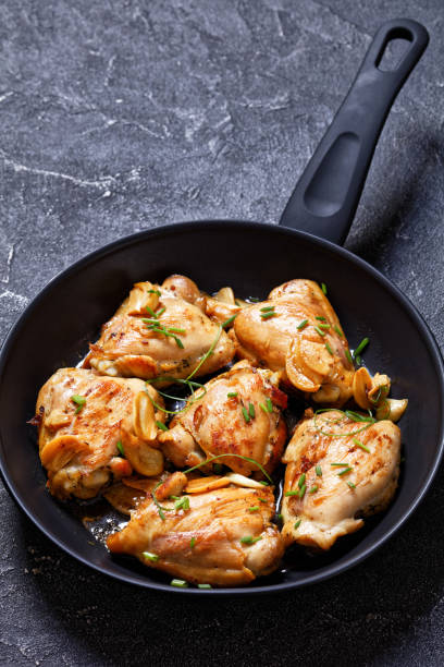 istock garlic rosemary thyme herbed fried chicken thighs 1485303993
