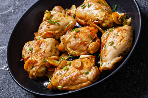 istock garlic rosemary thyme herbed fried chicken thighs 1485304090