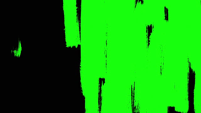 Paint brush animation green screen