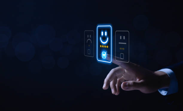 istock customer reviews Touch check mark five-star happy smiley face icon. 1485319553