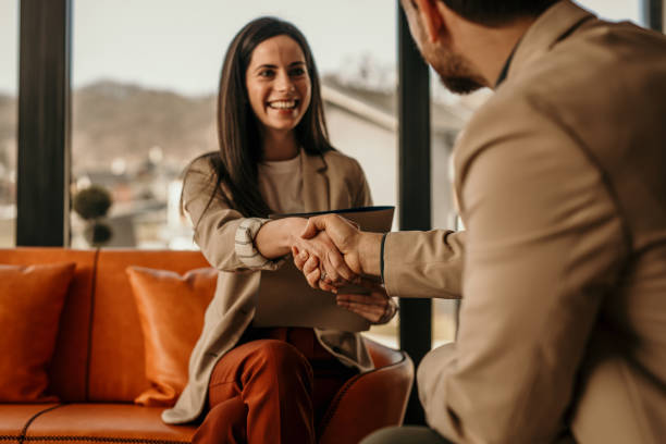 Welcome to your new job stock photo