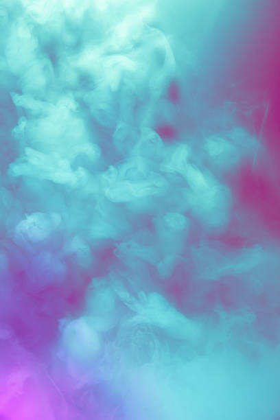 istock Creative multicolored design for wallpapers, background and advertisement. Pink and blue smoke spreading in neon 1485329780
