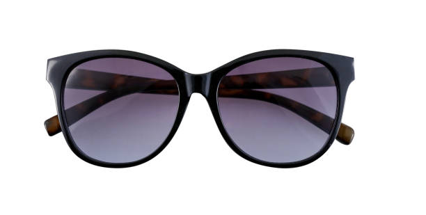 women's sunglasses with black frame - tinted sunglasses imagens e fotografias de stock