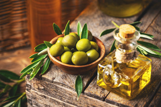 istock Olives and olive oil 1485342285