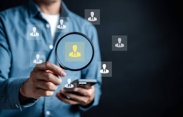istock HRM or Human Resource Management, Hand tick or selective and accept to manager icon which is among staff icons for human development recruitment leadership and customer target group concept. 1485346792
