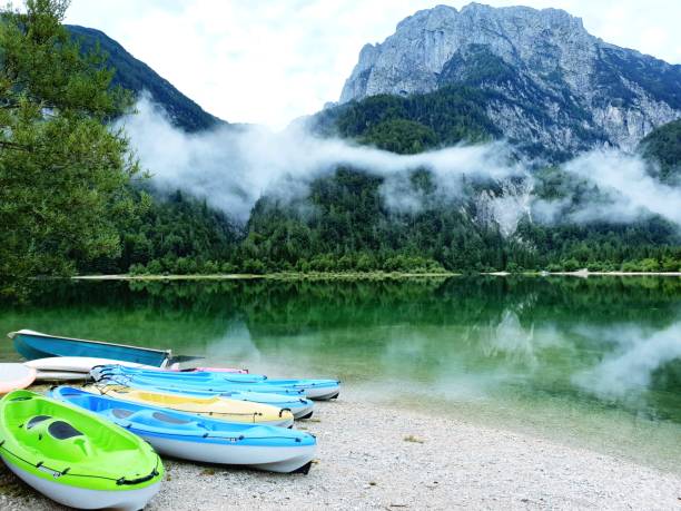 istock fog and kayaks at lake Predil - Italy 1485347215
