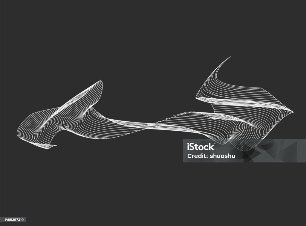 Line Pattern Dynamic Abstract Black And White Dynamic Line Pattern Background Stock ...