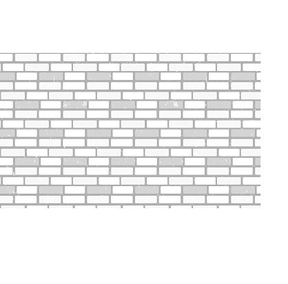 Modern white brick wall texture for wallpaper,background,gallery. Shabby chic white brick wall for your design. Abstract empty background brick wall view, vector block stone. Vector illustration