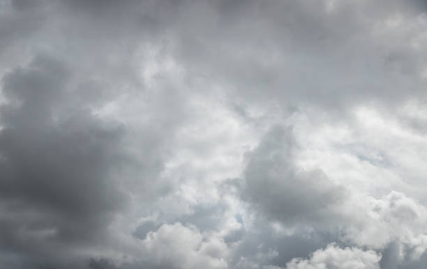 istock Dramatic background caused by dark clouds in the sky. Forecast of rain, thunderstorm, bad weather. The beauty of nature. Abstract background image. 1485359457