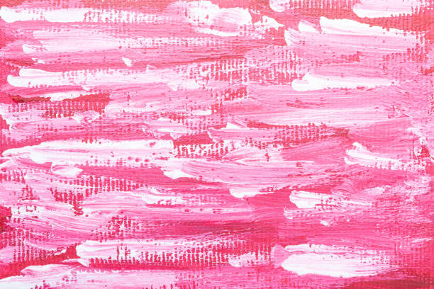 istock Brush stroke texture background. Abstract red, pink and white color wallpaper. 1485360268