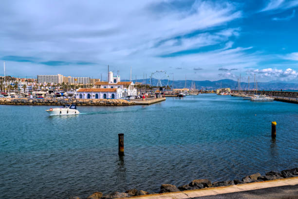 istock Benalmadena Puerto marina Spain outer harbour Spain, Costa Del Sol 1485360708