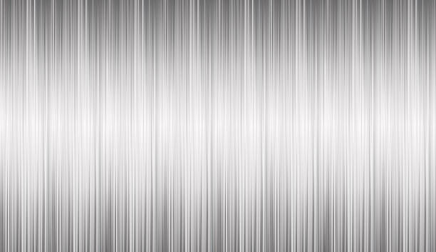 회색 흰색 색상 질감의 매끄러운 브러시 알루미늄. 금속 실버 추상 스케일 패턴. 가상 배경, 온라인 컨퍼런스, 온라인 전송 디자인 벡터 일러스트레이션을 위한 지붕 타일 - abstract alloy backdrop backgrounds stock illustrations