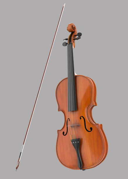 istock Beautiful wooden violin isolated 1485363718
