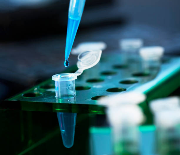 istock scientist with test tubes and flasks conducting an experiment in a science lab 1485364539