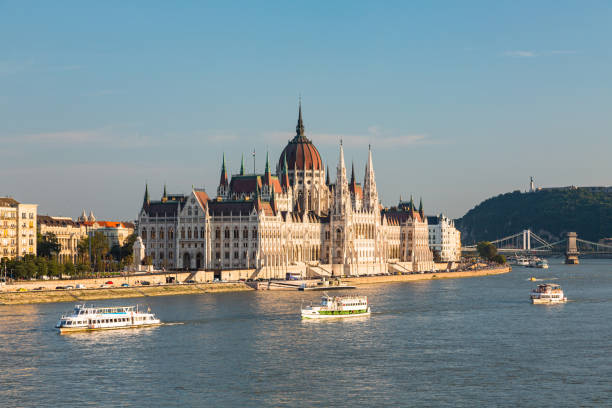 istock Parliament House and Danube River in Budapest, Hungary 1485367600