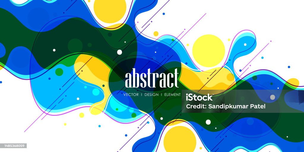 Modern Art Composition With Simple Geometric Shapes And Forms Stock ...