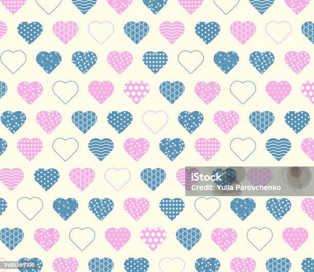 Diffrent Pattern Hearts Free Vector Romantic Pattern With Different Types Of Hearts Stock ...