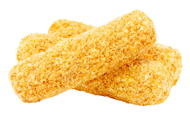 istock Pile of tasty cheese sticks isolated. 1485370187