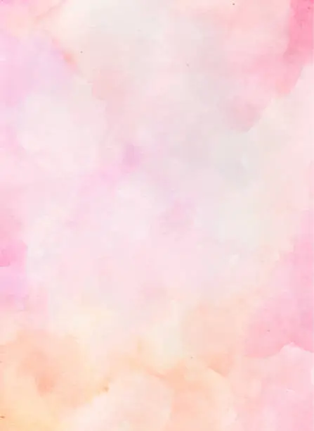 Vector illustration of Manual painted soft pink watercolor as background.