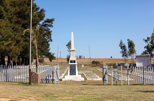 Boer war concentration camp cemetery in Balmoral, South Africa