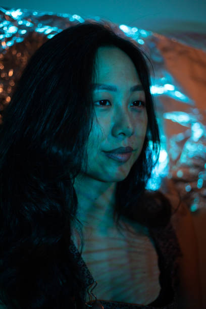 istock Contemplative Woman In Sci-fi Inspired Space 1485375060