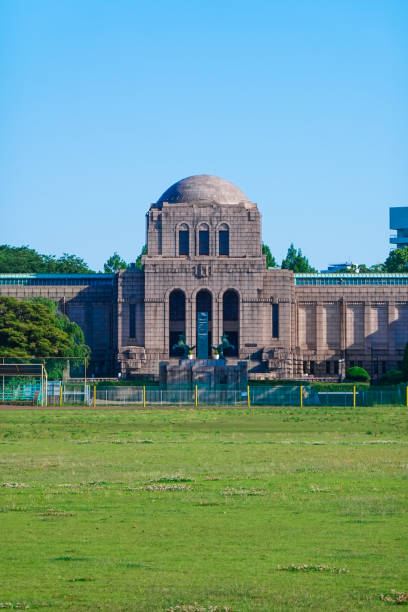 Meiji Jingu Memorial Picture Gallery (Shinjuku-ku, Minato-ku, Tokyo) On a sunny day in May 2022, in Minato-ku, Tokyo, from the fresh green of ginkgo trees in Jingu Gaien to the Seitoku Memorial Picture Gallery ちやほや stock pictures, royalty-free photos & images