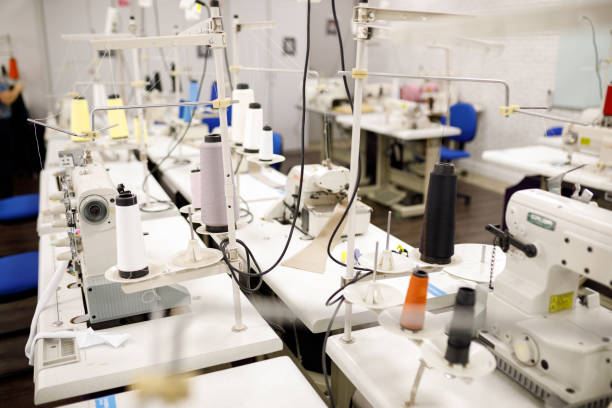 istock Room full of sewing machines 1485379448