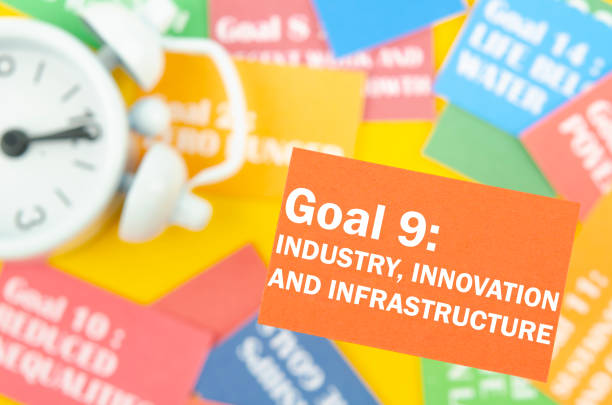 istock The Goal 9 : Industry Innovation and Infrastructure. The SDGs 17 development goals environment. Environment Development concepts. 1485399583