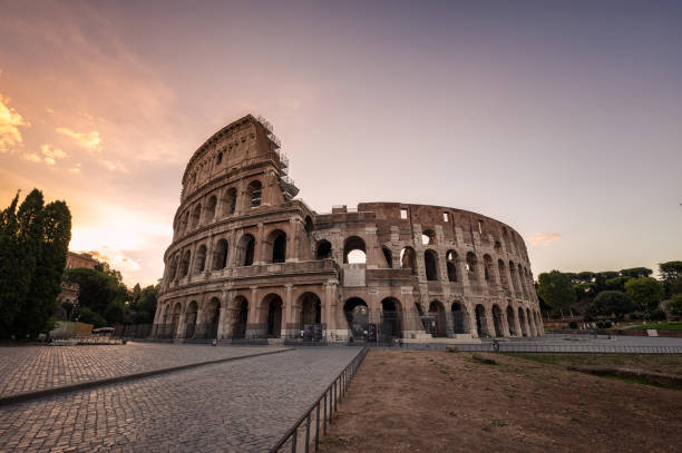istock Colosseum at beautiful warm light at sunrise 1485401910