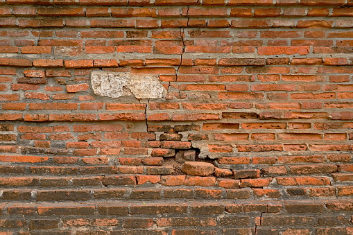 Old Bricks wall Ayutthaya background