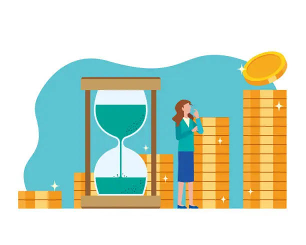 Vector illustration of long term investment