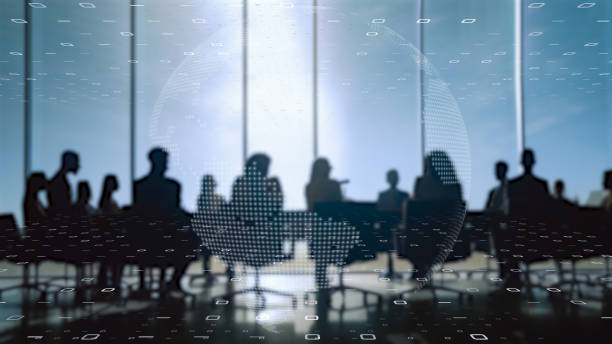 istock Smart city, digital world, Global communication network concept. 6G Business graph. Global business. 1485414490