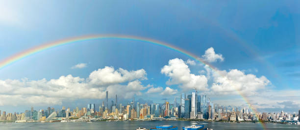 Rainbow on New York City