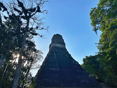 The Mayan complex of Tikal in Guatemala offers amazing views of ancient Meso-American architecture amidst a jungle setting.