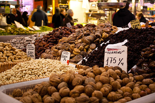 istock Nuts in the central market of Valencia 148542033