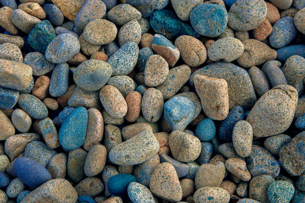 istock Natural stone background from colorful pebbles 1485420803