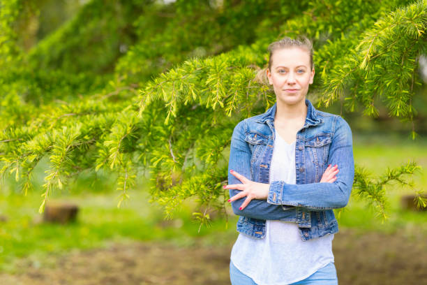 istock Fair haired lady with heterochromia 1485423458