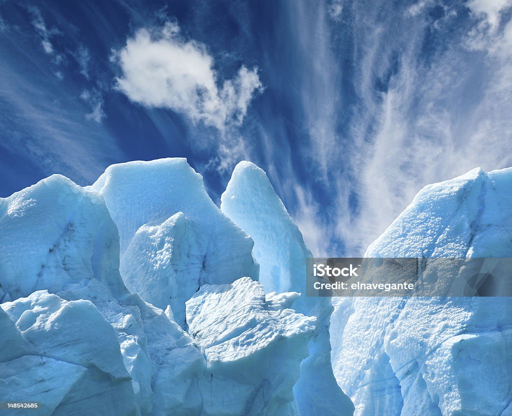 Glaciar Perito Moreno, patagonia, Argentina. Espacio de copia. - Foto de stock de Aire libre libre de derechos