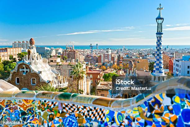 Park Guell In Barcelona Spain Stock Photo - Download Image Now - Barcelona - Spain, Spain, Park Guell