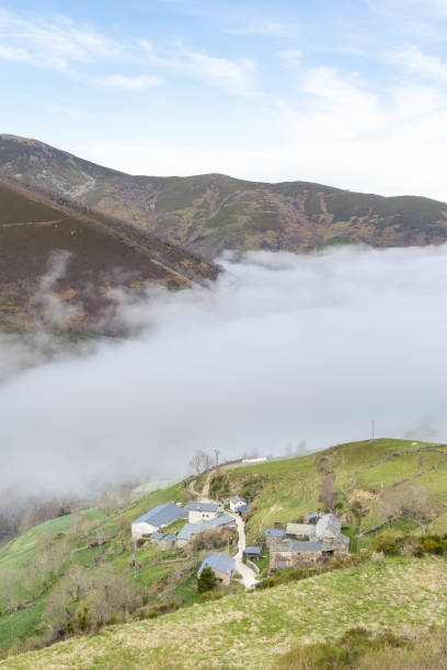 istock Lietariegos valley, es Asturias, Spain, covered by morning mist 1485438959