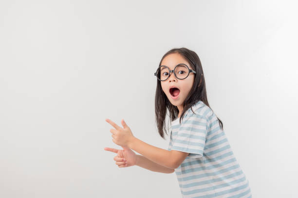 istock happy little girl, isolated on white 1485439316