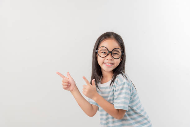 istock happy little girl, isolated on white 1485439319