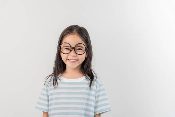 istock happy little girl, isolated on white 1485439364